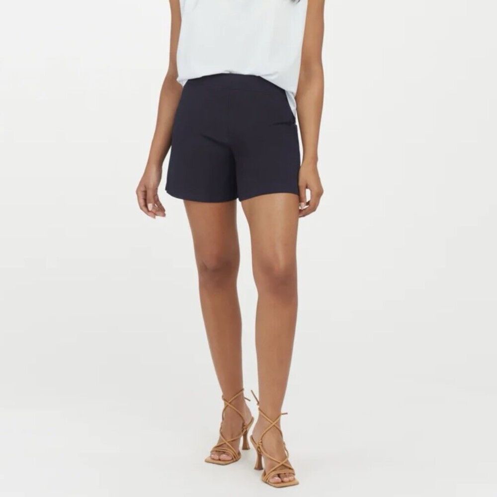 SPANX Women's High Waist Shorts - Navy Blue